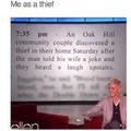 Me as a thief