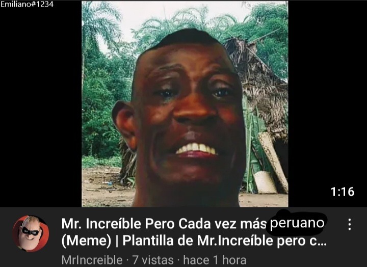 Mr quemado pero cada vez más peruano - meme
