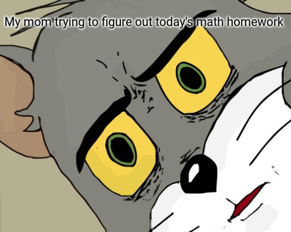 Parents with homework - meme