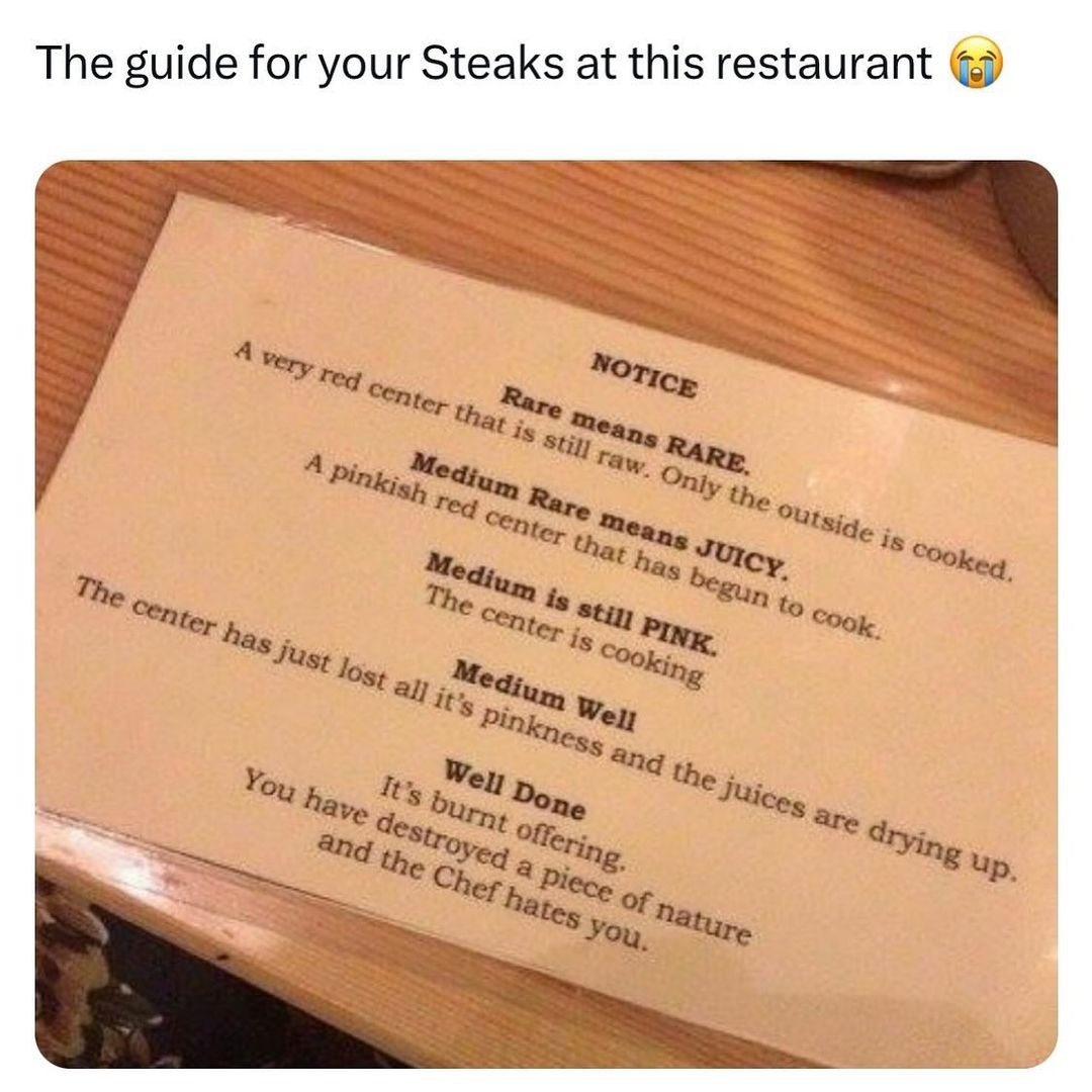 Steak guide - meme