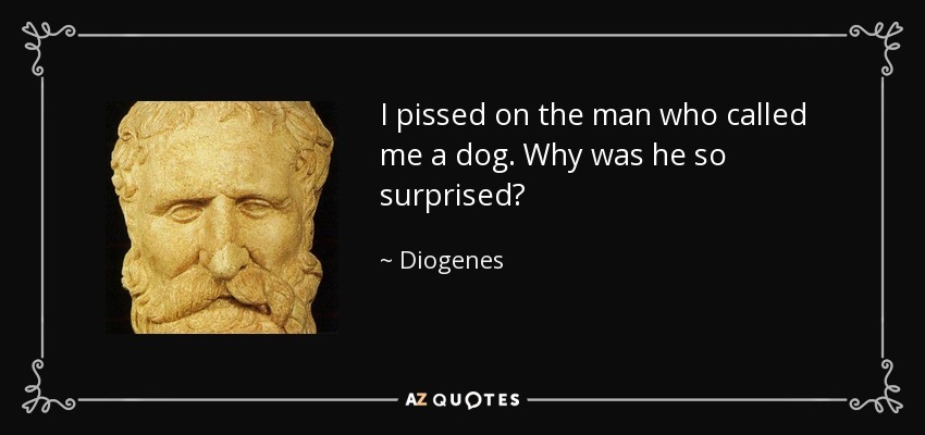 Fuck all philosophy besides whatever the hell Diogenes was teaching - meme