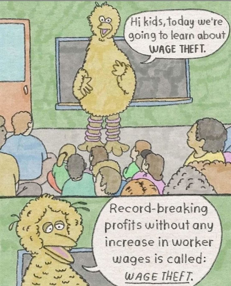 Wage theft - meme