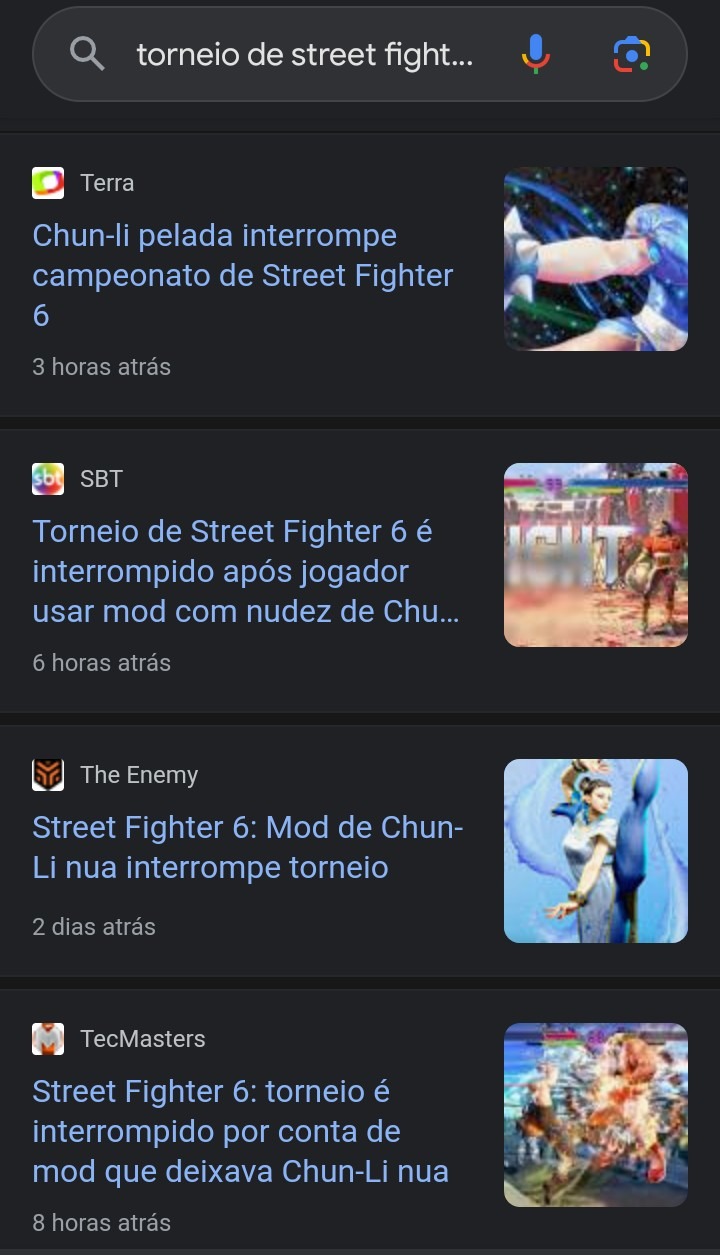 Torneio de Street Fighter 6 é interrompido pelo uso de mods de