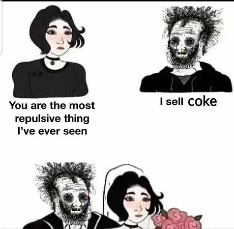 Coke fueled fantasia - meme