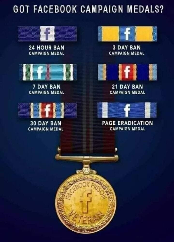 Facebook medals - meme