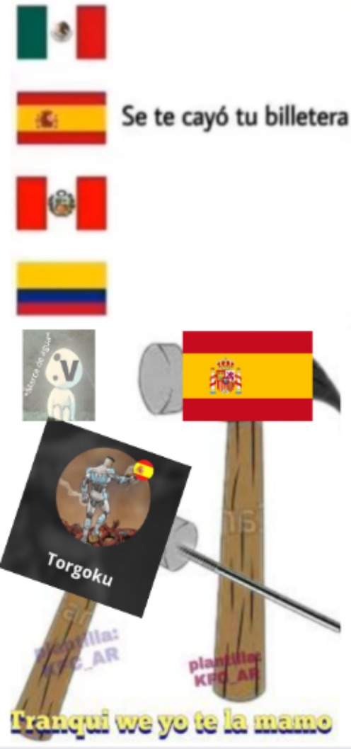 When España god, LATAM zzz =comedia - meme