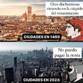 Ciudades en el renacimiento vs ciudades ahora