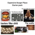 Expensive burger place