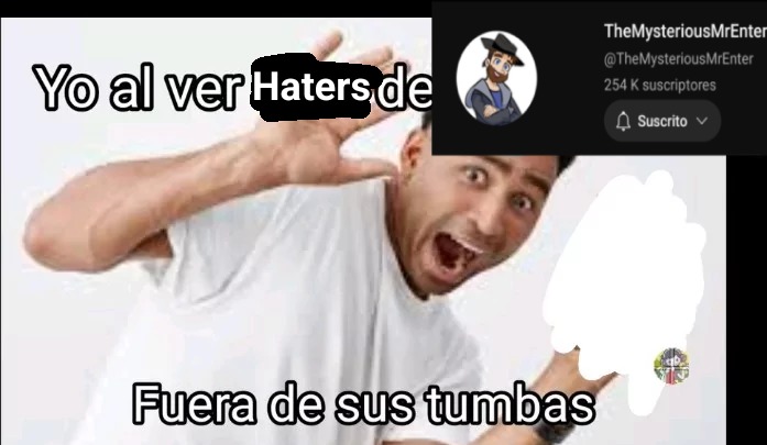 Contexto: mr enter es un critico gringo de series animadas que solia ser conocido en el 2014 por ser un manchild traumado con eps actuales de bob esponja o series odiadas de nick y tambien por hacer el berrinche ese de turning red con el 9/11 - meme