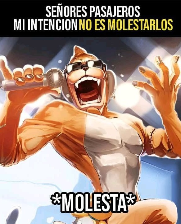 Pasajeros disculpen la molestia pero necesito su atención 5 seg - meme