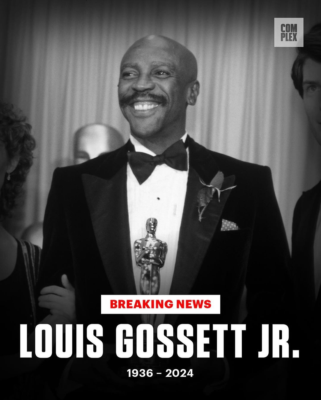 Louis Gossett Jr., the first Black man to win an Oscar for Best Supporting Actor, has passed away at the age of 87. - meme