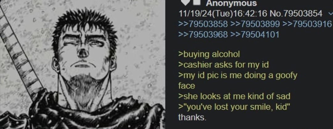 Cashier saw my goofy ID and said I lost my smile - meme