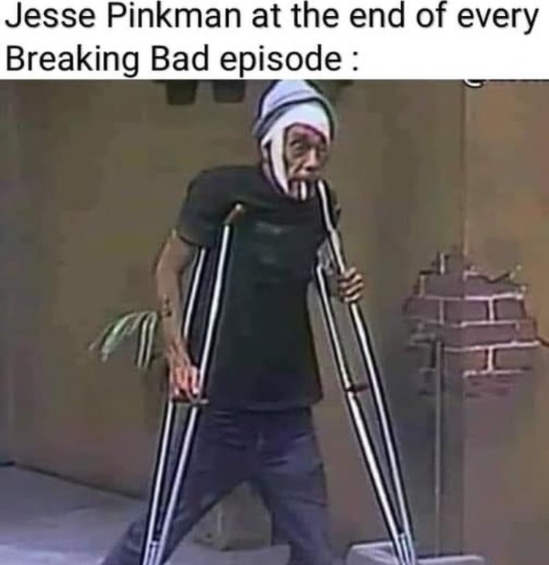 He really got punched every episode - meme