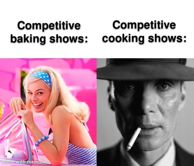 Competitive cooking shows - meme