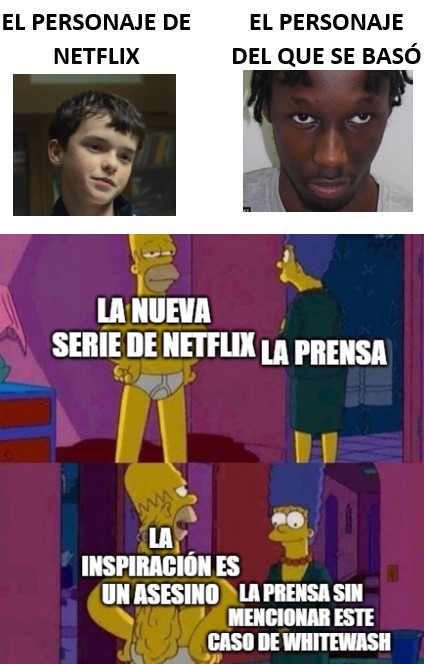 ¿Por qué Netflix odia a los blancos? - meme