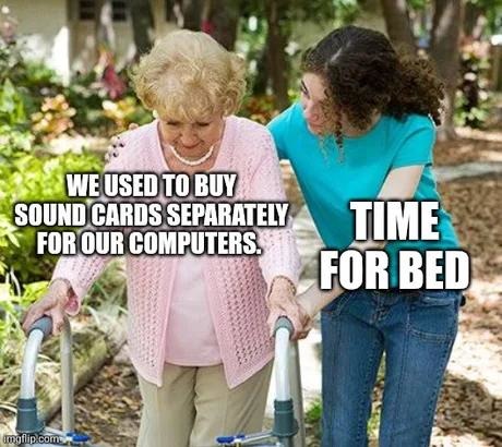 Back when installing a sound card made you feel like a hacker - meme