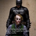 impression of a teacher