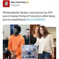 Florida teacher beaten unconscious