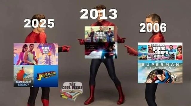 Entretenimiento en 2006, 2013 y 2025 - meme