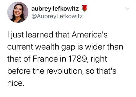 Wealth gap bigger than pre-revolution France - meme