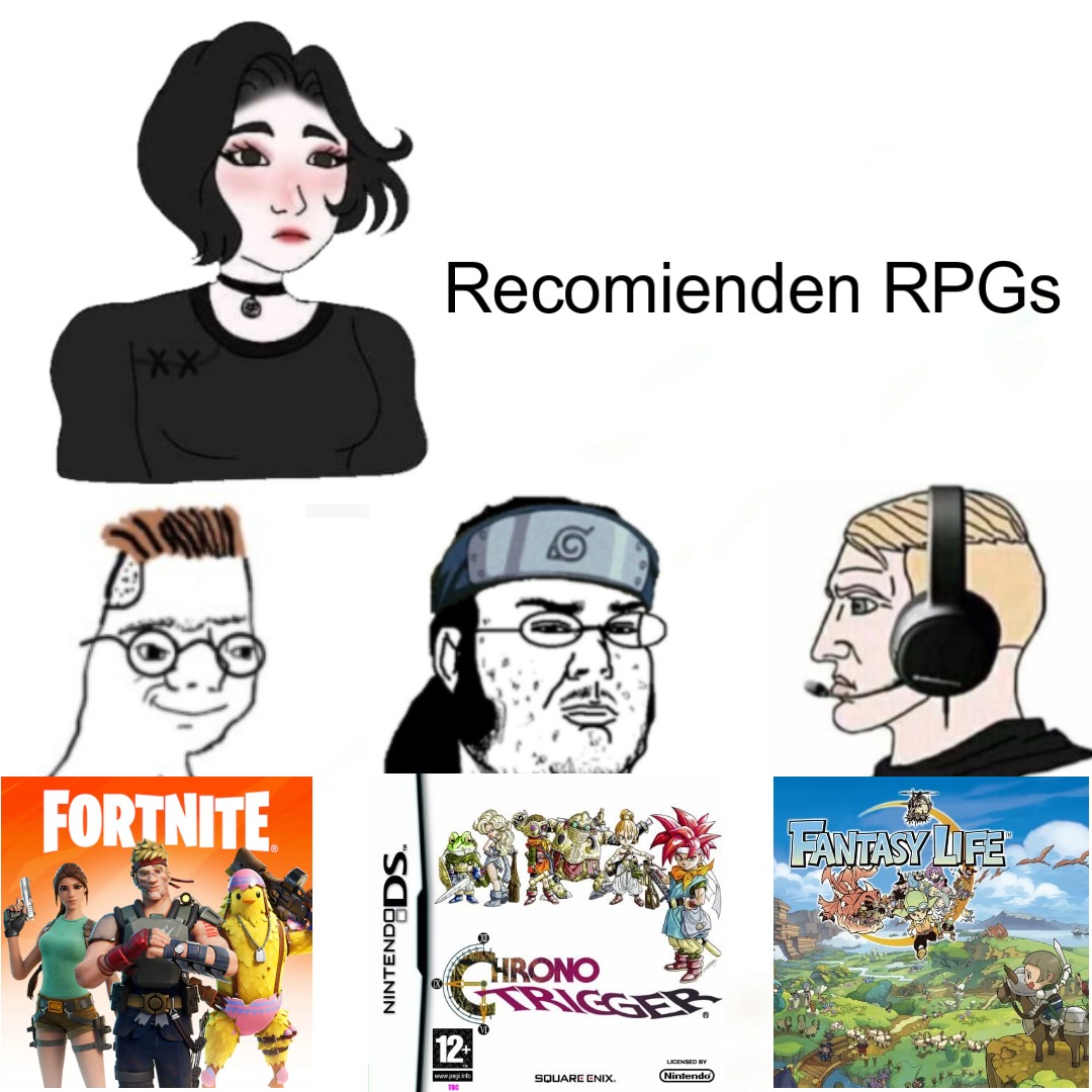 Recomienden RPGs - meme