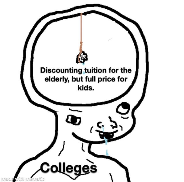Discounting tuition - meme
