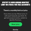Spotify lyrics update