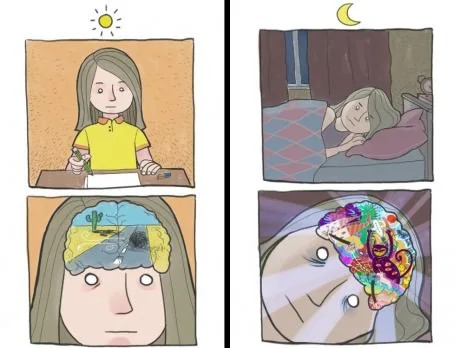 When creativity kicks in during the night - meme