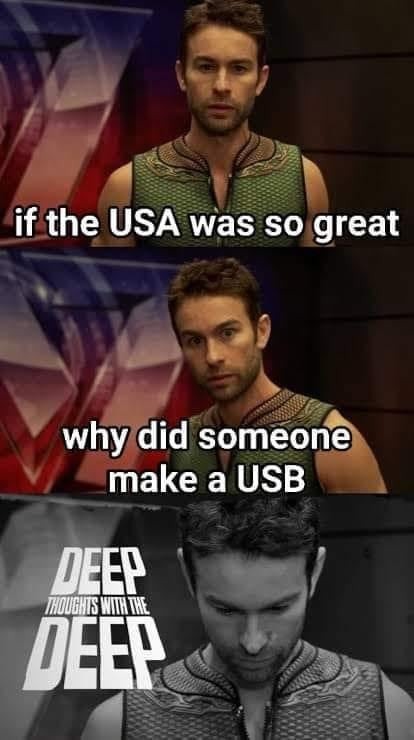 Deep thoughts with the deep - meme