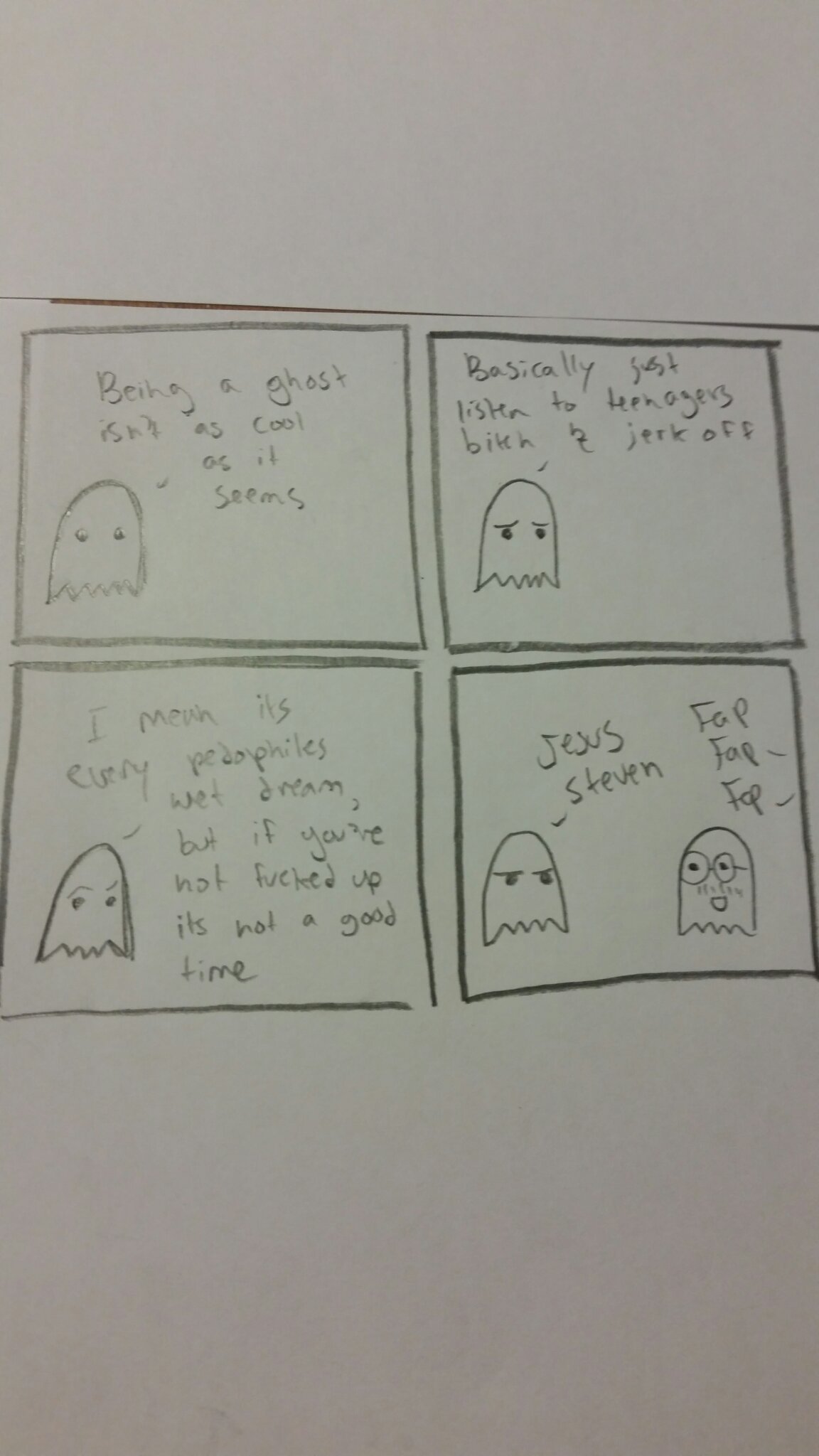 Ghost comics thumbs up if you want me to make more via computer - meme