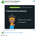 Duolingo's trying to drop you hints