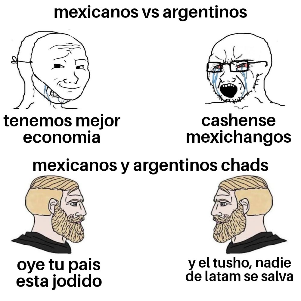 Mexichads y argenchads - meme
