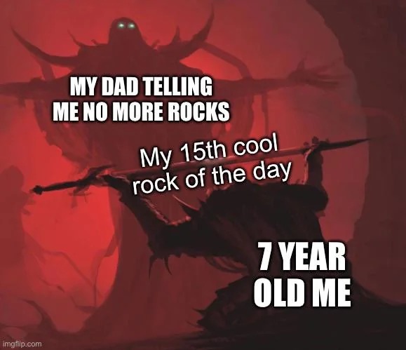accept this rock offer my lord - meme