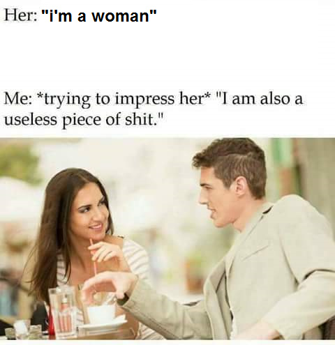 dongs in a woman - meme