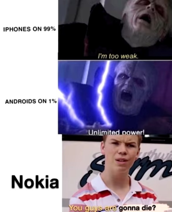Nokia é Deus em forma de celular - meme