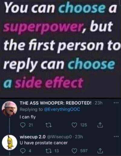Superpower effect - meme