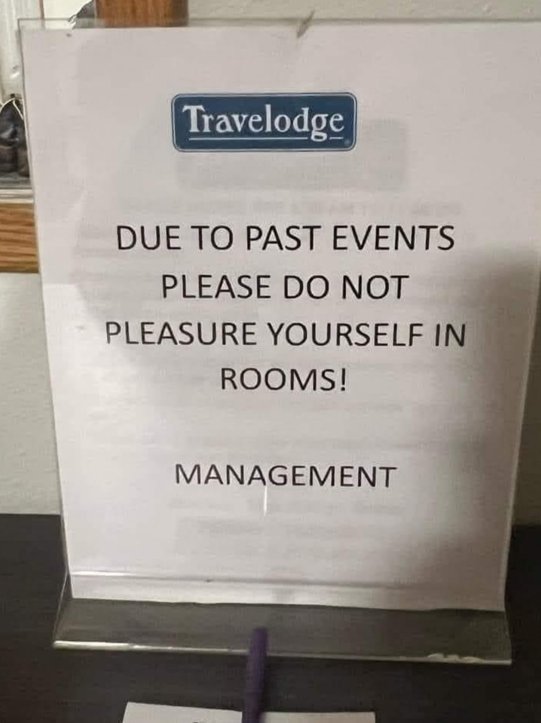 Sorry Travelodge - meme