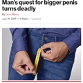 Death by penis enlargement