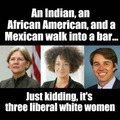 An Indian, an African American, and a Mexican walk into a bar....