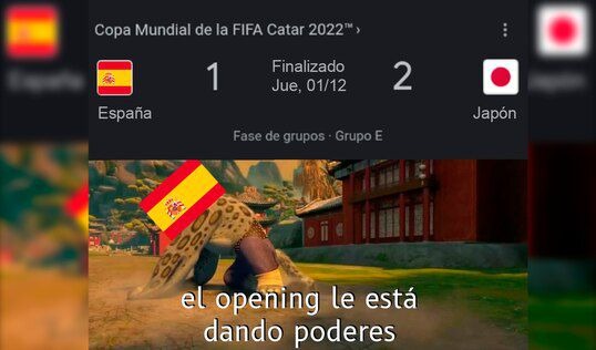 El poder de la amistad pudo con España - meme