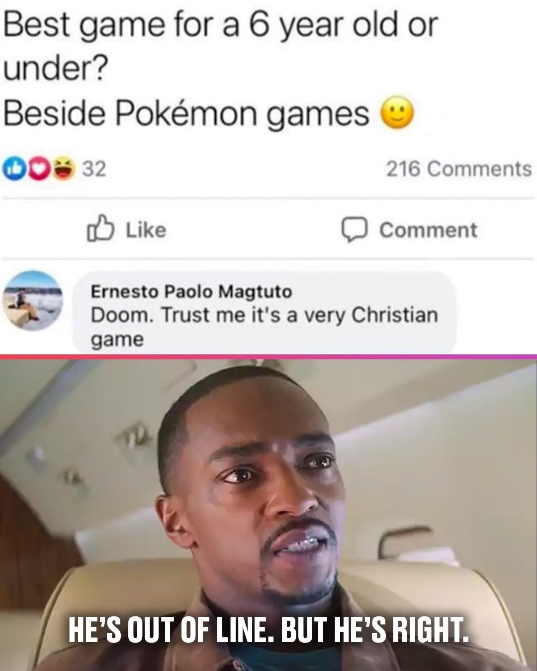 Doom is technically the most christian game possible - meme