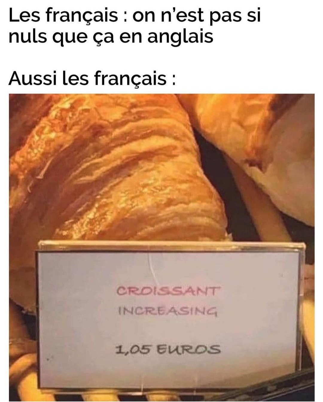 Croissant au fromage - meme