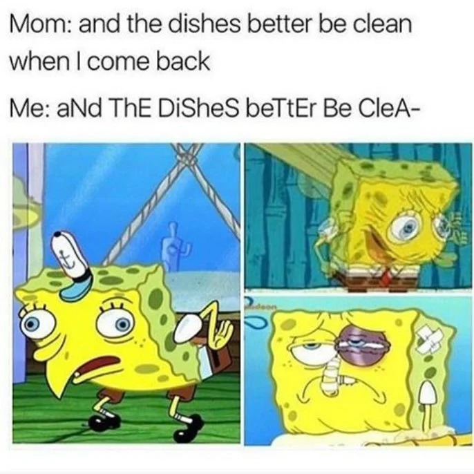 sponge clean - meme
