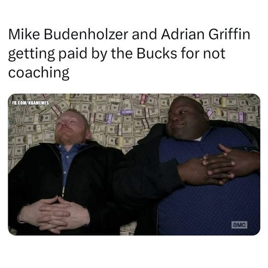 Mike Budenholzer and Adrian Griffin - meme
