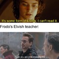 It's some form of Elvish I can't read it meme