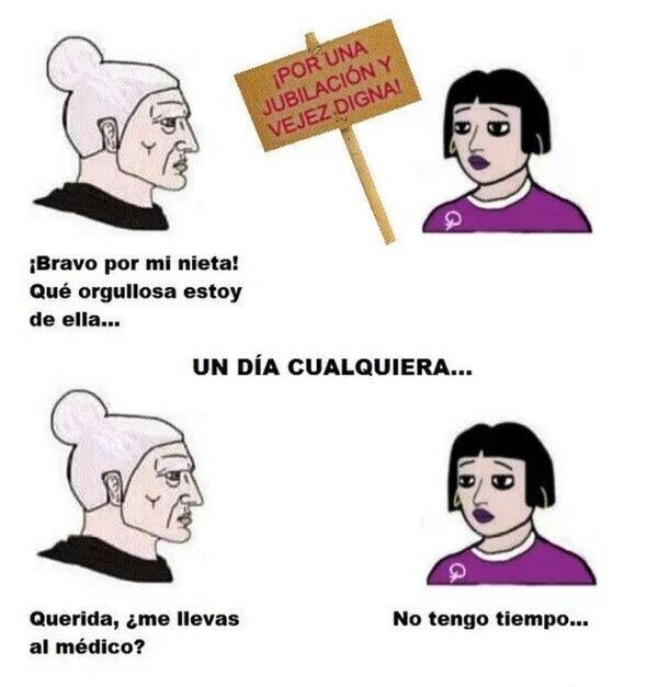 Abuelas basadas - meme