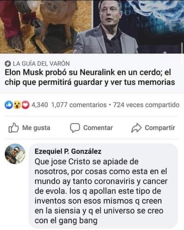 Demasiado cerebro en un solo comentario - meme