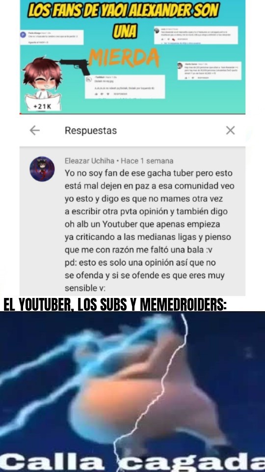 Meme de Calla Cagada  Memes Amino • Español Amino