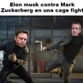 Contexto: Elon Musk a retado a Mark Zuckerberg a una pelea y ha aceptado xd