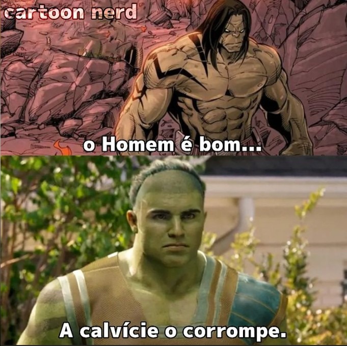 Hulk calvo - meme